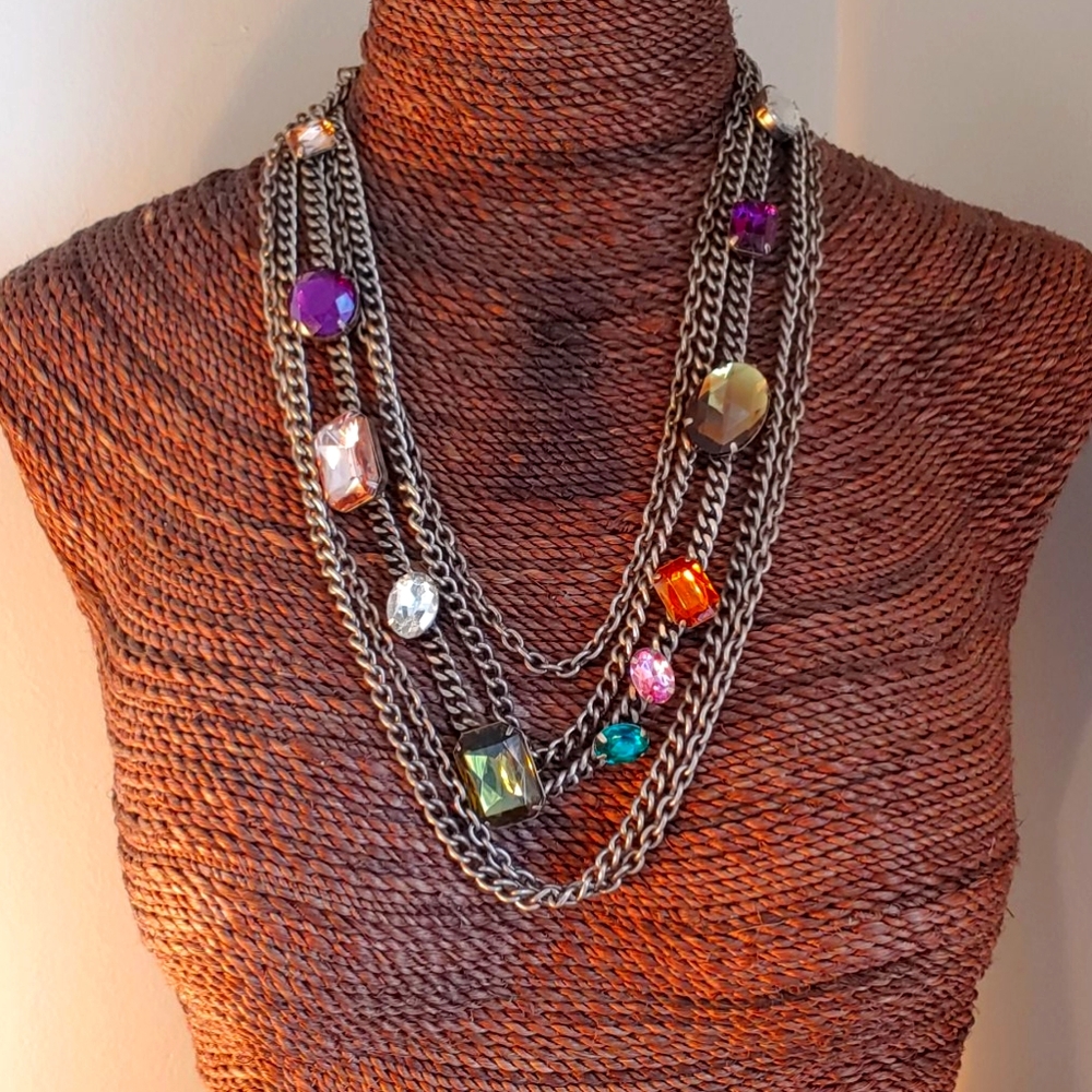 Multicolor Statement Necklace